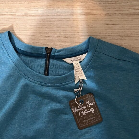 Matilda Jane Wonderment Our Song Sweatshirt Size XS Ruffle French Terry Crew - Picture 5 of 9